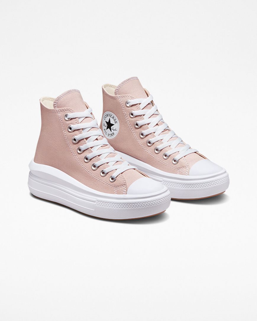 Pantofi Platforma Dama Converse Chuck Taylor All Star Move Seasonal Color Inalti Gri Albi | RO P13EZD587